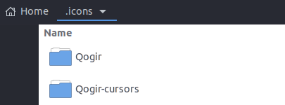 icons folder to copy custom icons and cursors