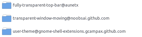 Renamed extension folders